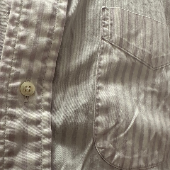 Burberry Lavender Stripe Dress Shirt 16 neck 34 sleeve Gently worn 100% cotton - Picture 2 of 4